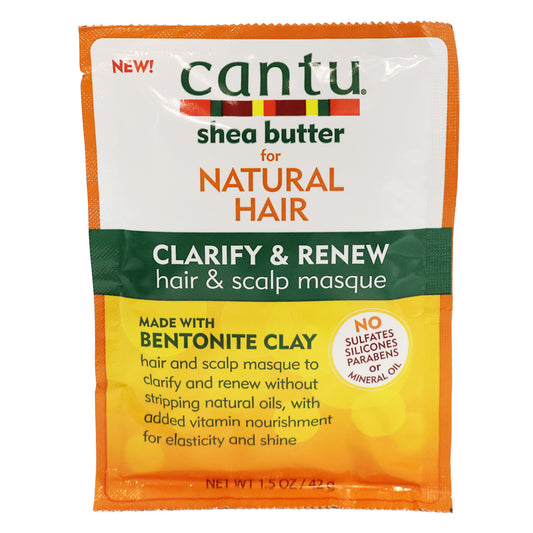 Cantu Shea Butter Clarify and Renew Hair and Scalp Masque, 1.5 Oz.