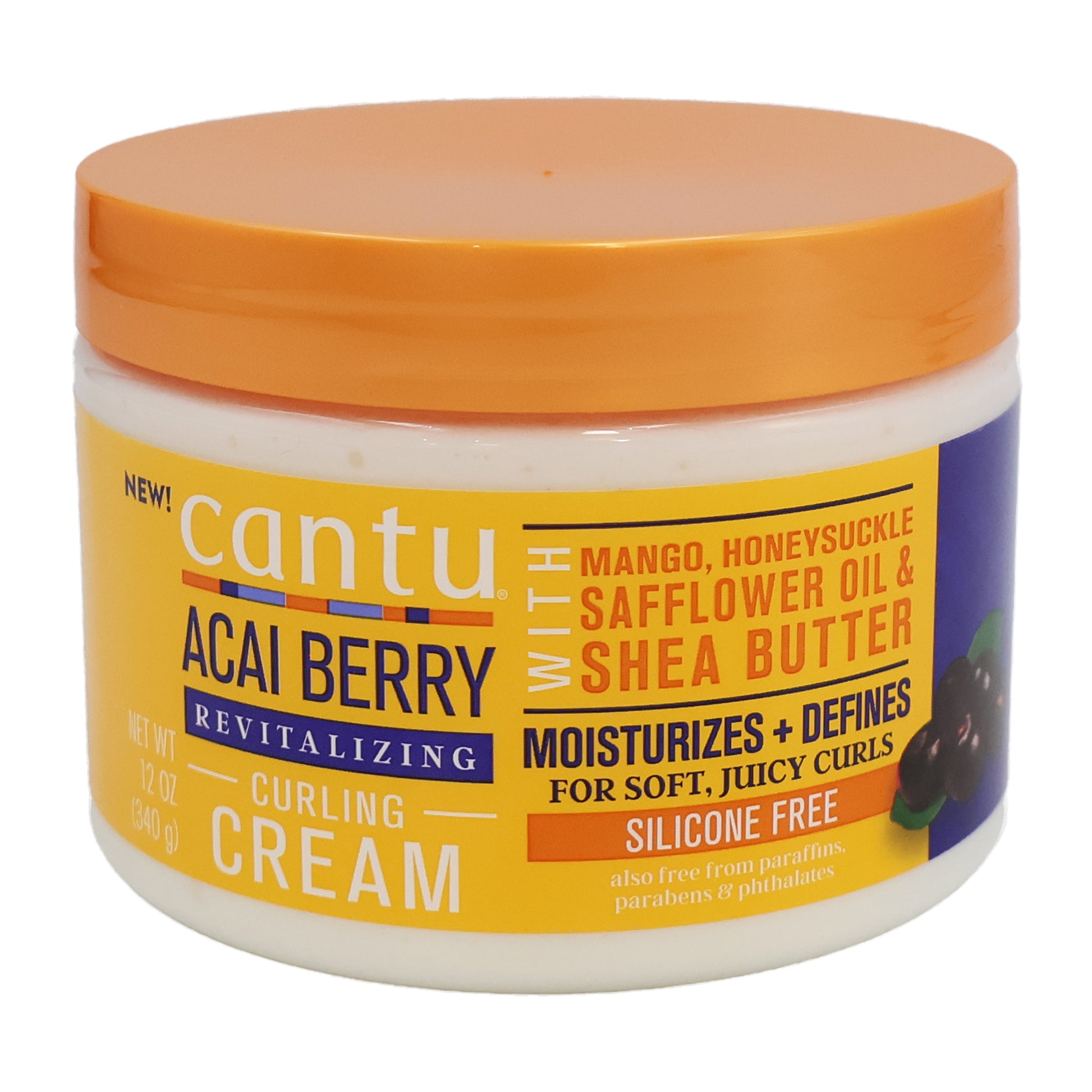 Cantu Acai Berry Revitalizing Curling Cream, 12 Oz.