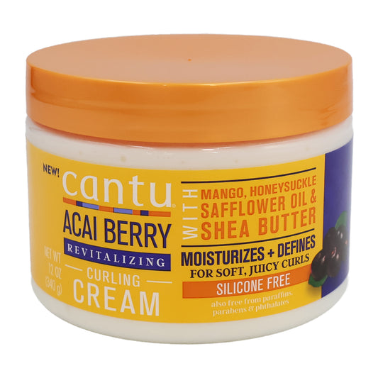 Cantu Acai Berry Revitalizing Curling Cream, 12 Oz.
