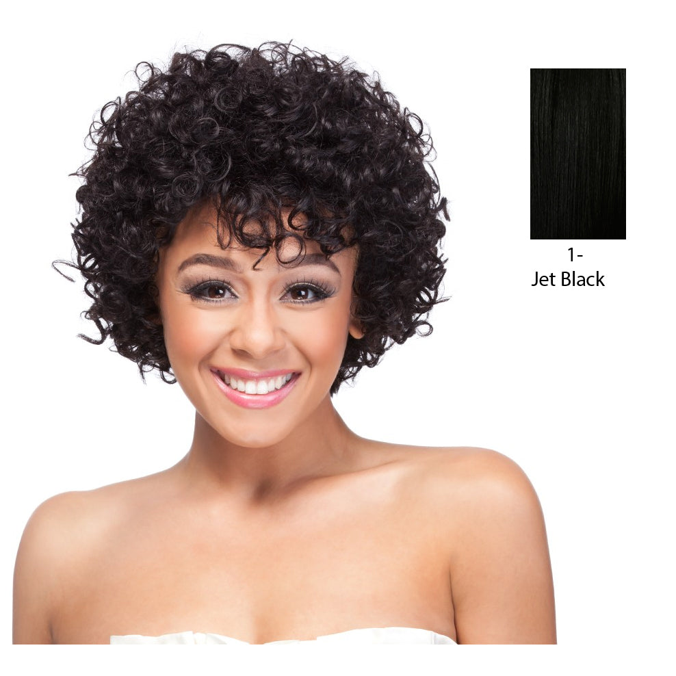 100 Percent Human Hair Wig HH Giselle,Black