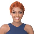100% Human Hair Full Wig Side Lace Part,DR1B/350