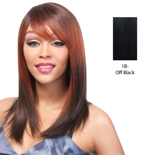 100 Human Hair Wig Yaki 1214,Off black