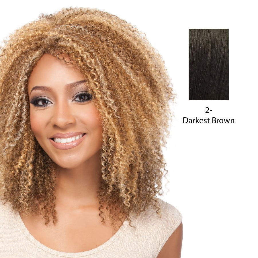 100% Synthetic Premium Quality Wig Dessa,Darkest brown
