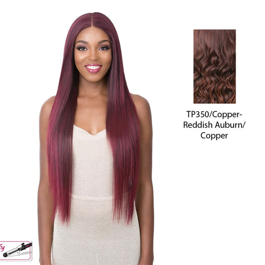 13"X6" Synthetic Hair Frontal Swiss Lace Wig Desiree,TP350/COPPER