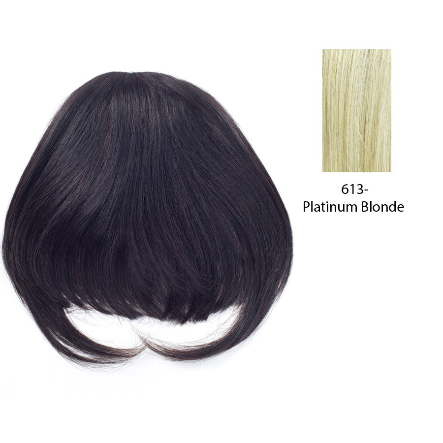 100% Remi Human Hair Top Wig, Comfort For Life Remi Top Bang,Platinum blonde
