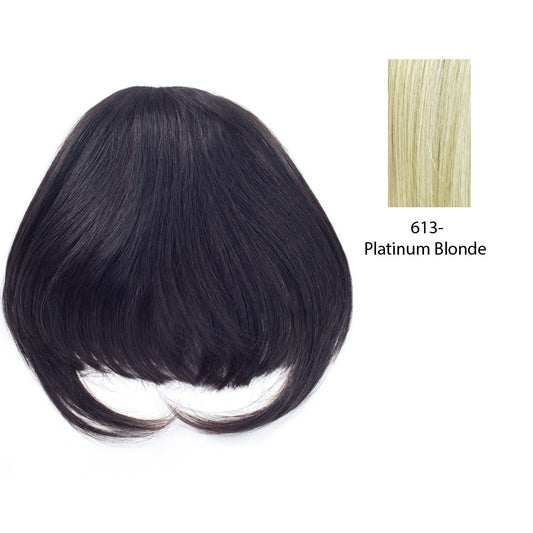 100% Remi Human Hair Top Wig, Comfort For Life Remi Top Bang,Platinum blonde