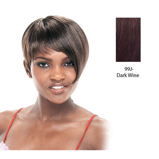 Synthetic Full Wig Lara,Dark wine