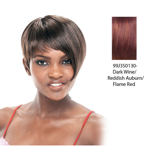 Synthetic Full Wig Lara,Blend of dark wine, dark strawberry blonde, and flame red