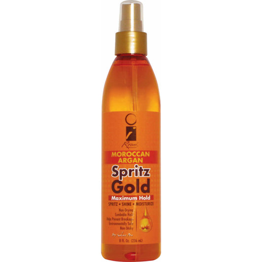 Salon Pro I Remi Moroccan Argan Spritz Gold Maximum Hold 8 Oz