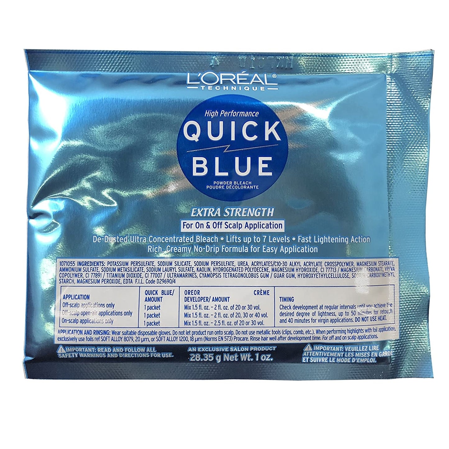L'Oreal Quick Blue High Performance Powder Bleach, 1 Oz., Pack of 12