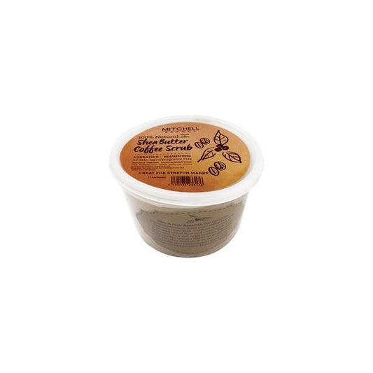 100% Natural Shea Butter Jar Enhanced With Coffee Scrub 13.5 Oz