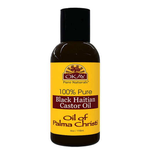 100% Pure Black Haitian Castor Oil 4 Oz Grow Healthy Hair Treat Skin Conditions