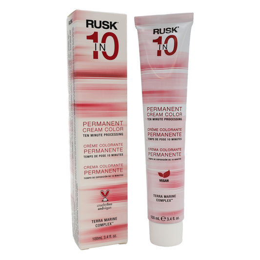 Rusk In 10 Permanent Cream Color, Light Sand Blonde, 8S, 3.4 oz