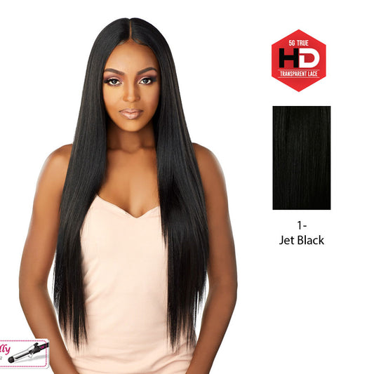 5G True Hd Transparent Swiss Lace Front Wig - Tammy,Black