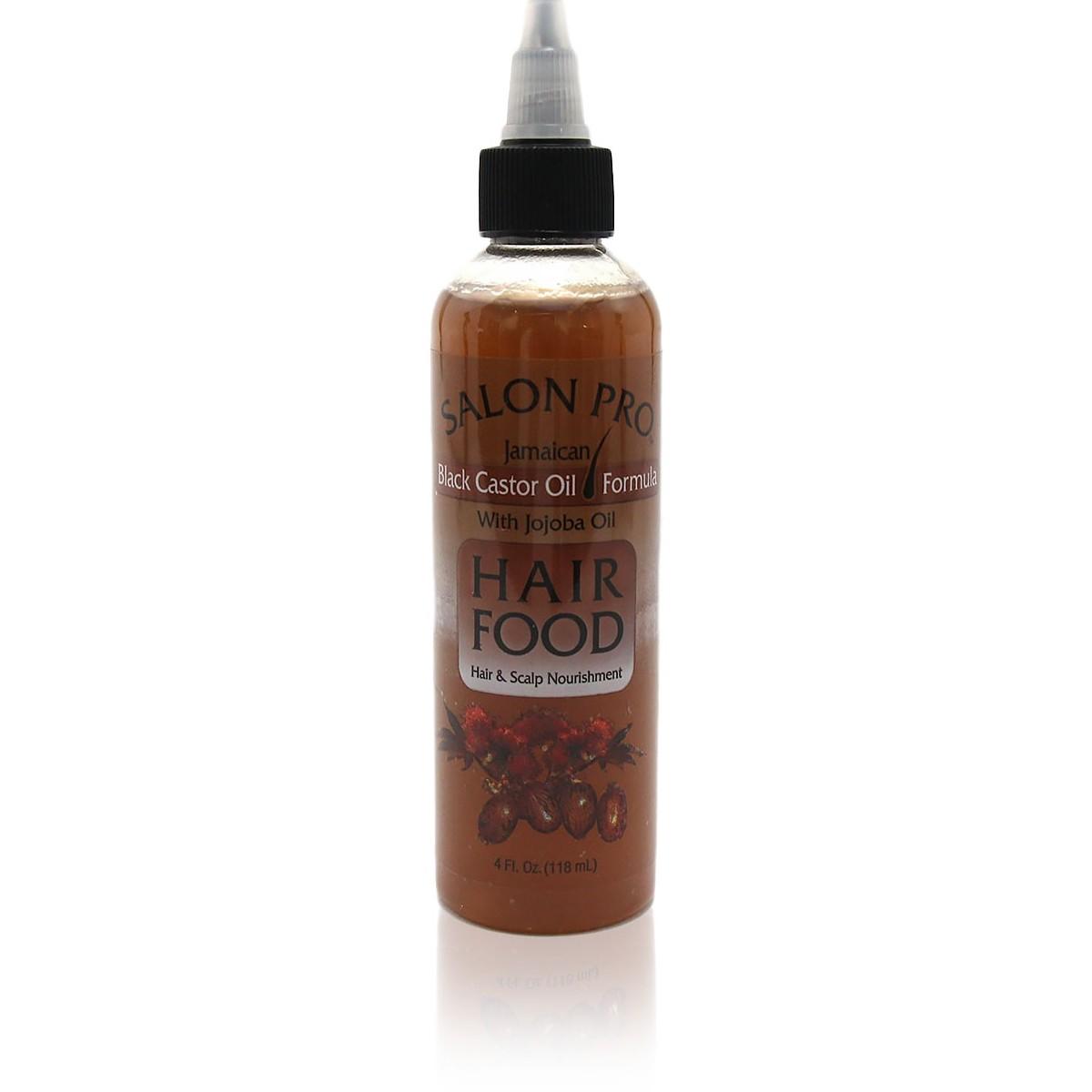 Salon Pro Black Castor Oil Formula with Jojoba Oil Hair Food, 4 Oz