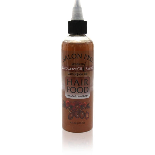 Salon Pro Black Castor Oil Formula with Jojoba Oil Hair Food, 4 Oz