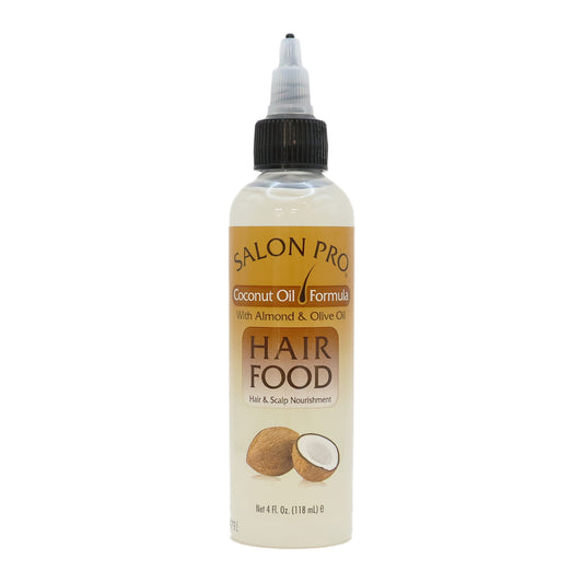 Salon Pro Coconut Oil Formula with Almond Olive Oil Hair Food 4 Oz