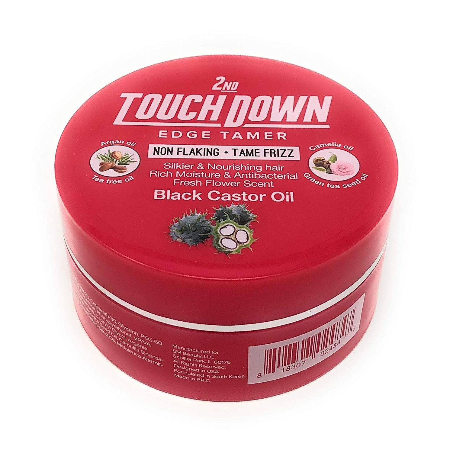 2nd Touch Down Edge Tamer Black Castor Oil 2.82 Oz.