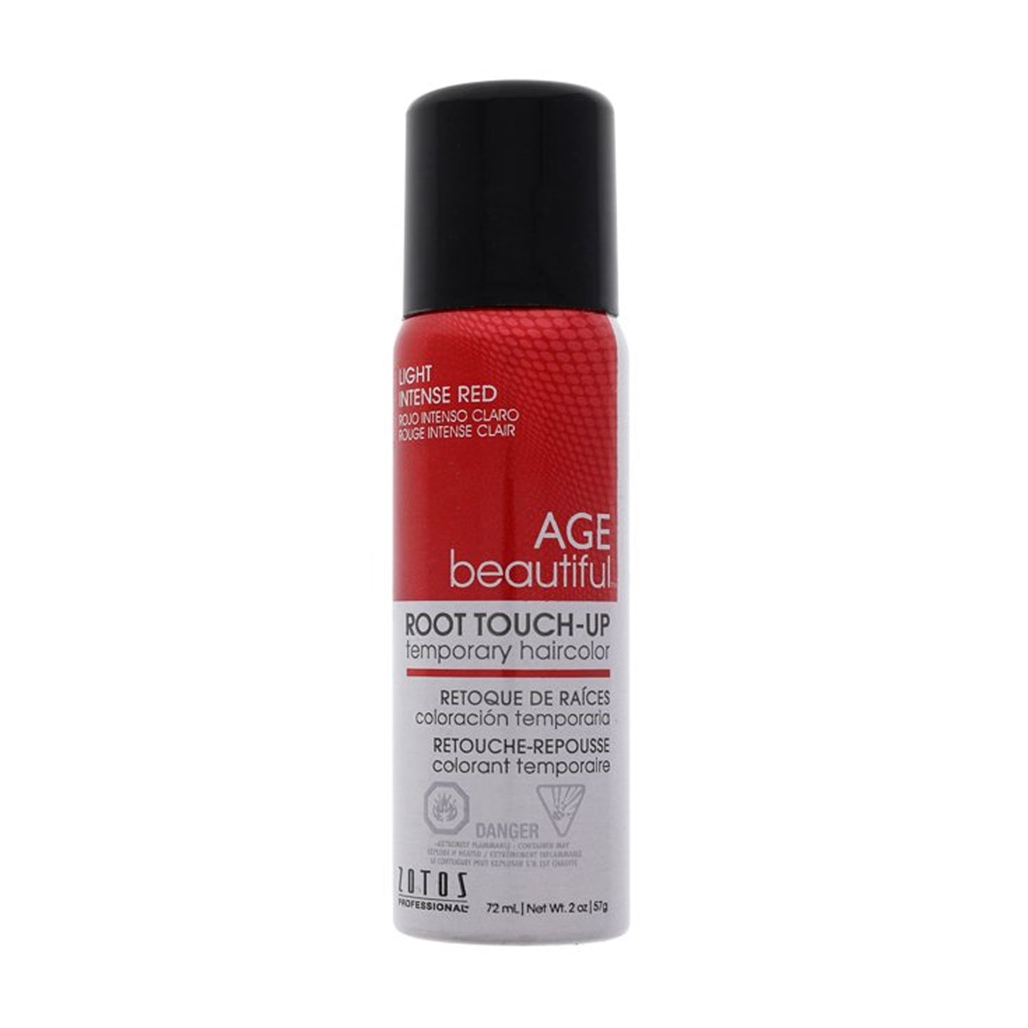AGE beautiful Root Touch Up Temporary Hair color Spray Light Intense Red 2 oz